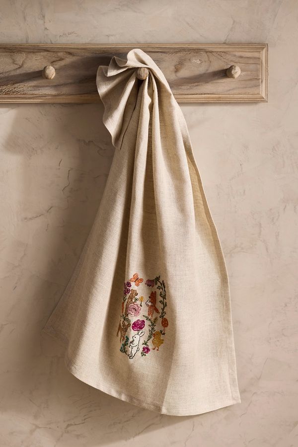 Slide View: 1: Coral & Tusk Secret Garden Dish Towel