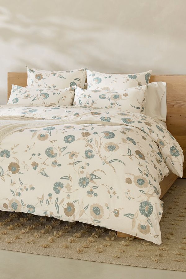 Slide View: 1: Coyuchi Aurora Print Duvet Cover