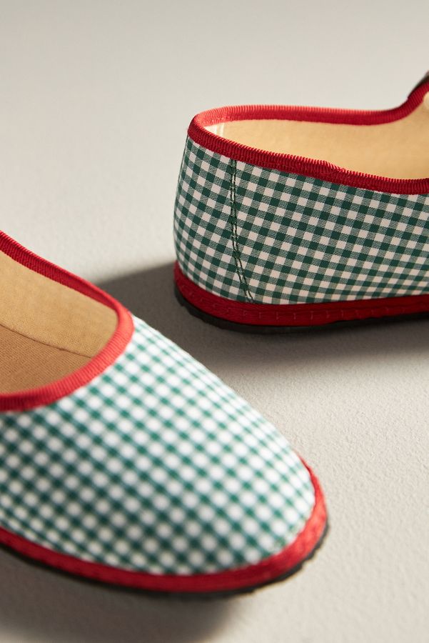 Slide View: 4: ViBi VENEZiA Plaid Mary Jane Flats