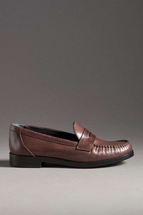 Slide View: 1: Reformation Ani Ruched Flat Loafers