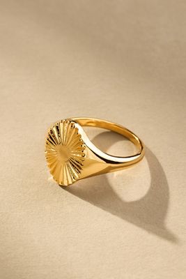 Sunburst Signet Ring