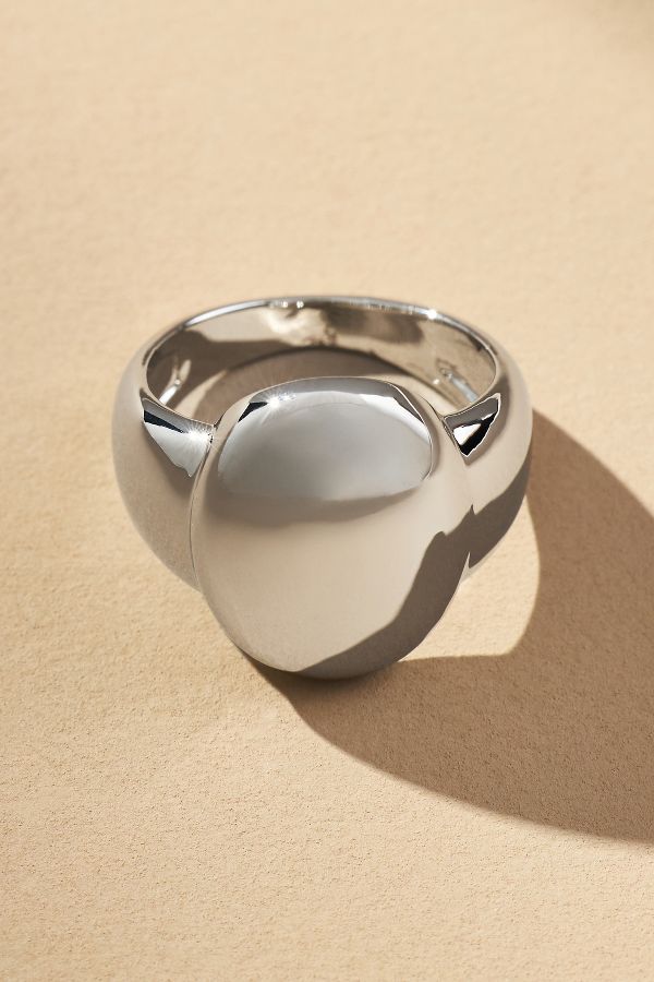 Slide View: 2: Round Signet Ring