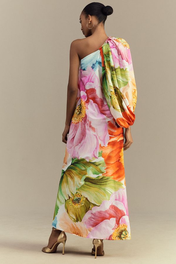 Slide View: 2: Sisters. Dorothy One-Shoulder Maxi Dress