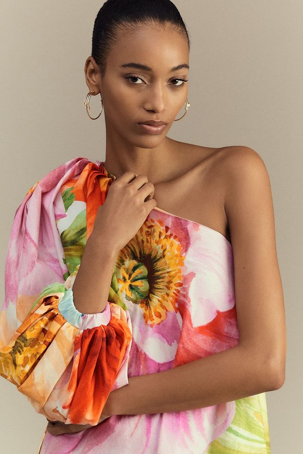 Slide View: 3: Sisters. Dorothy One-Shoulder Maxi Dress