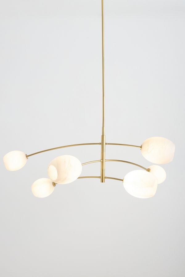 Slide View: 2: Artemis Alabaster Chandelier