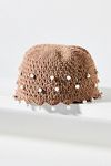 Thumbnail View 2: By Anthropologie Pearl-Embellished Crochet Cloche Hat