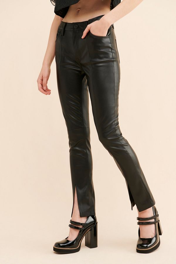 Slide View: 2: Hudson Barbara Vegan Leather Pants