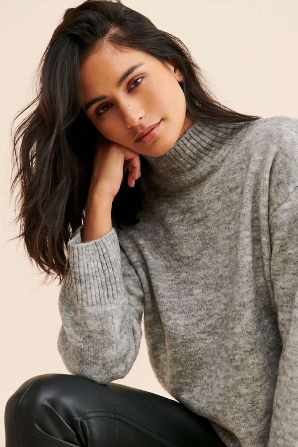 Slide View: 1: Ichi Luna Turtleneck Sweater