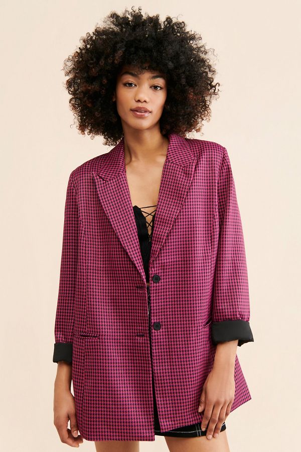 Slide View: 1: Ichi Ixtrila Printed Blazer