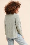 Thumbnail View 2: Flat White Sophie Cable Knit Pullover