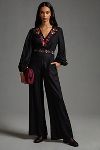 Thumbnail View 1: FARM Rio Embroidered Wide Leg Jumpsuit