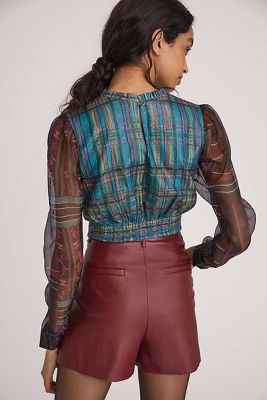 Roopa Pemmaraju Puff Organza Blouse