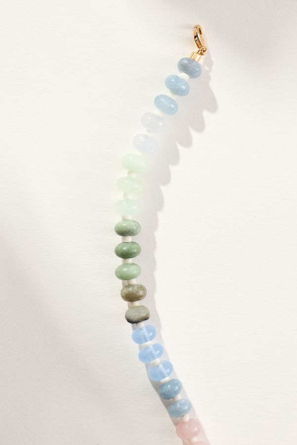 Slide View: 2: Loverly Grey x Anthropologie Rainbow Stone Necklace