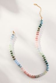 Slide View: 1: Loverly Grey x Anthropologie Rainbow Stone Necklace