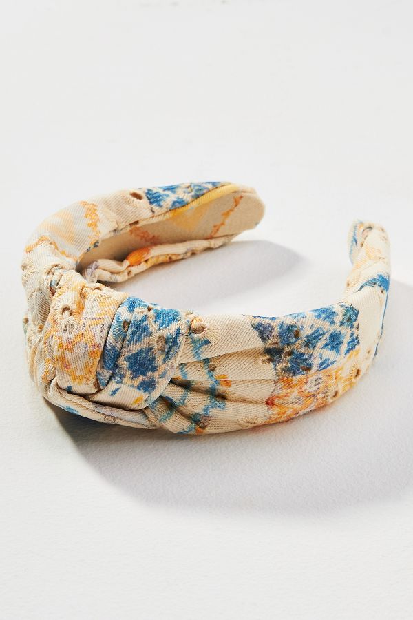 Slide View: 1: Everly Patchwork Knot Headband