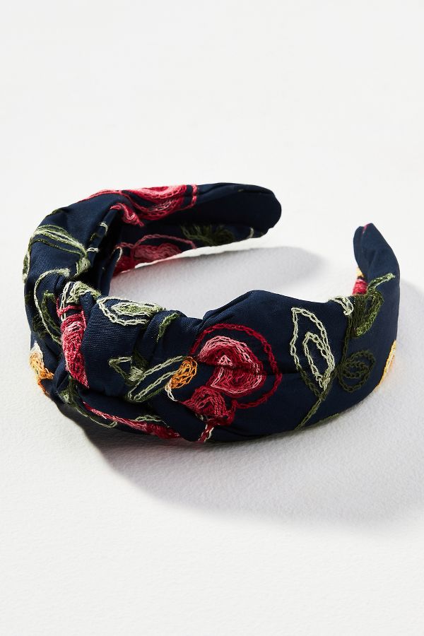 Slide View: 1: Everly Brocade Knot Headband