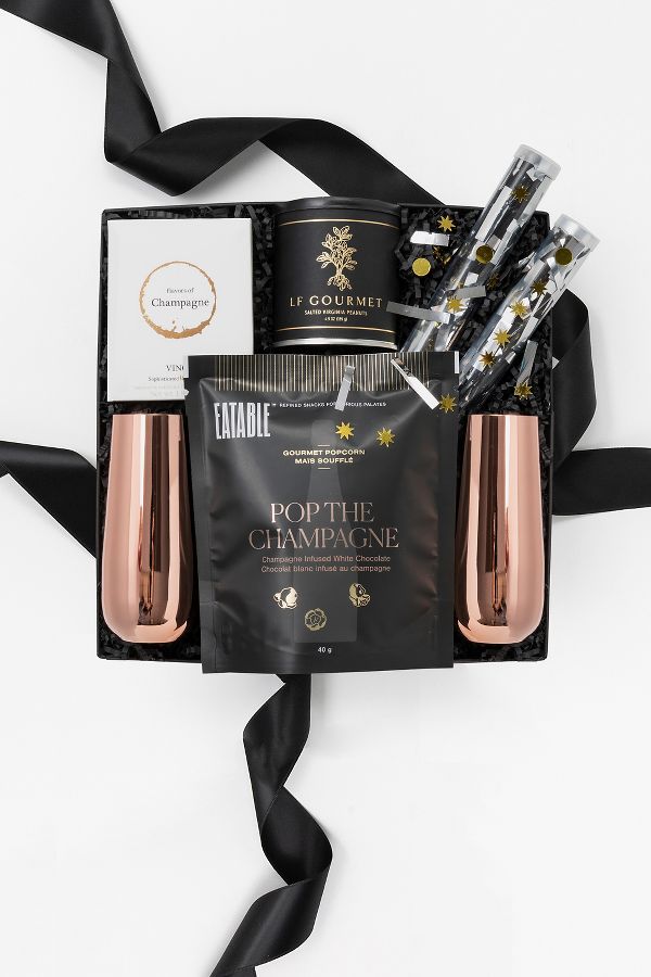 Slide View: 1: Loved and Found Champagne Cheers Curated Gift Box