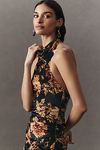 Thumbnail View 3: BHLDN Holly Halter Printed Stretch Velvet Midi Dress