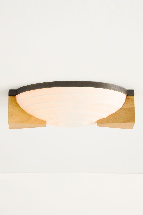 Slide View: 2: Hammonds Wood Flush Mount