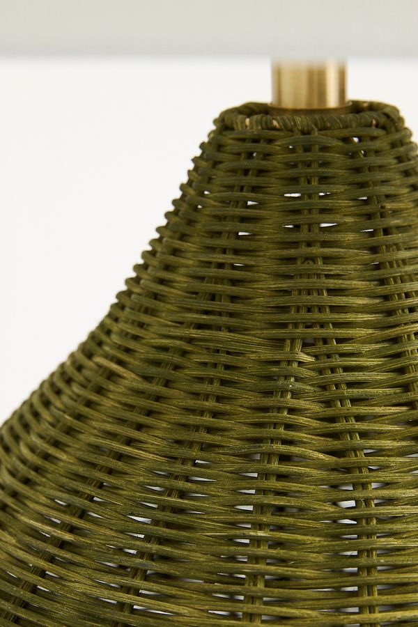 Slide View: 3: Velles Rattan Accent Table Lamp