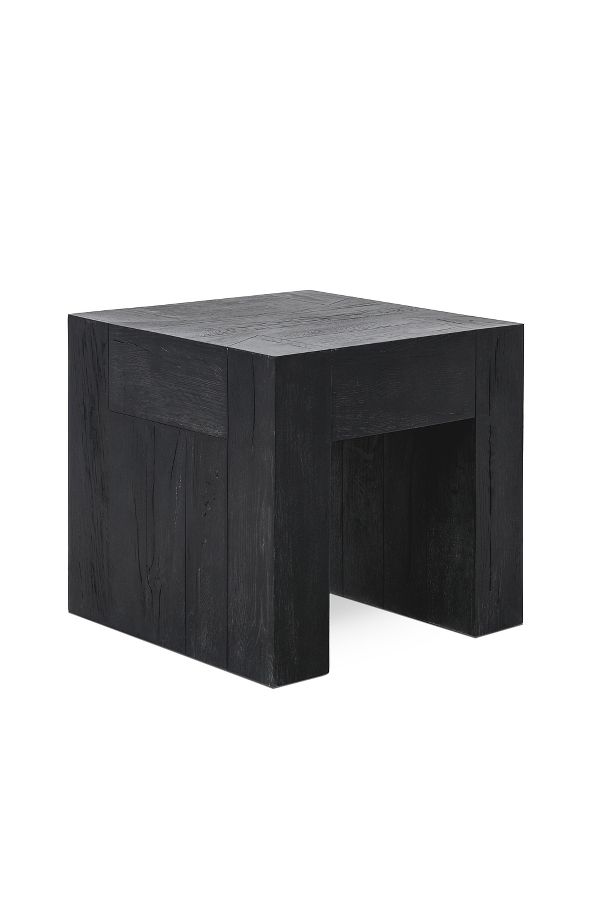 Slide View: 2: Bristol Reclaimed Oak Wood 24" Side Table