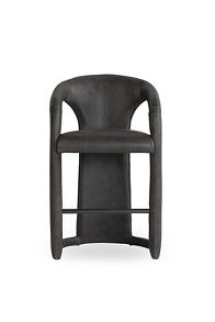 Slide View: 1: Archie Distressed Leather Counter Stool