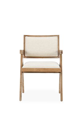 Dolton Linen Dining Arm Chair