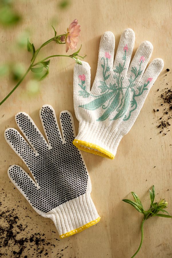 Slide View: 1: Green Bean Garden Gloves