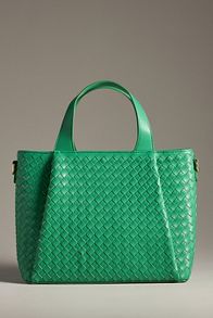 Slide View: 2: Woven Hardware Tote