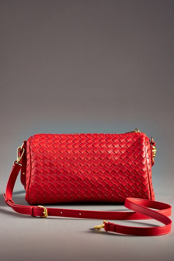 Slide View: 2: Woven Shoulder Bag