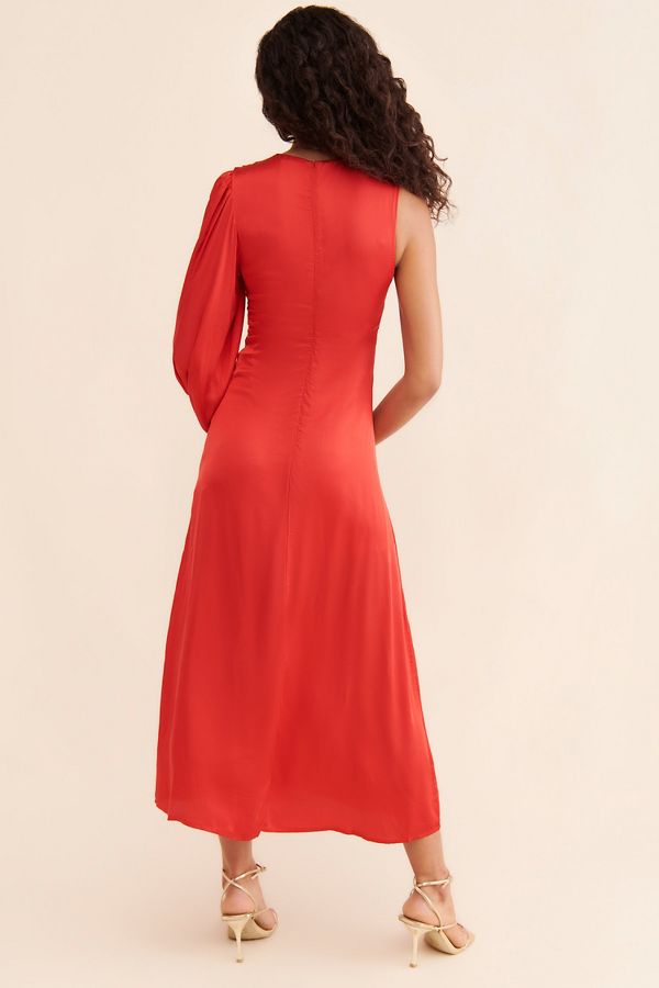 Slide View: 2: FARM Rio One-Shoulder Maxi Cutout Dress