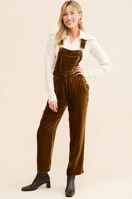 Faherty Silky Velvet Overalls