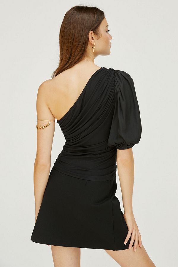 Slide View: 2: Dolan Ruched One-Shoulder Top