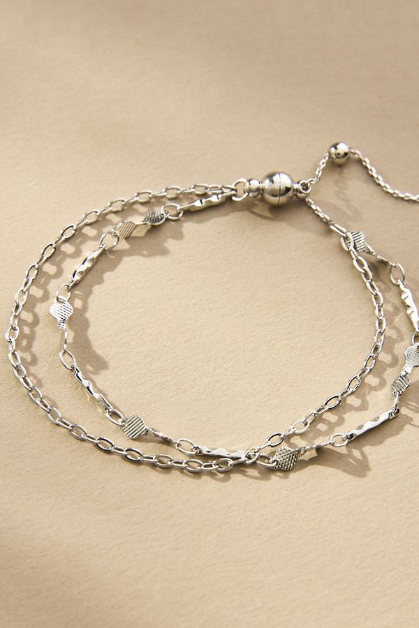 Slide View: 2: Multi Wrap Magnetic-Clasp Bracelet