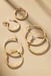 Thumbnail View 1: Classic Hoop Earrings, Set of 3