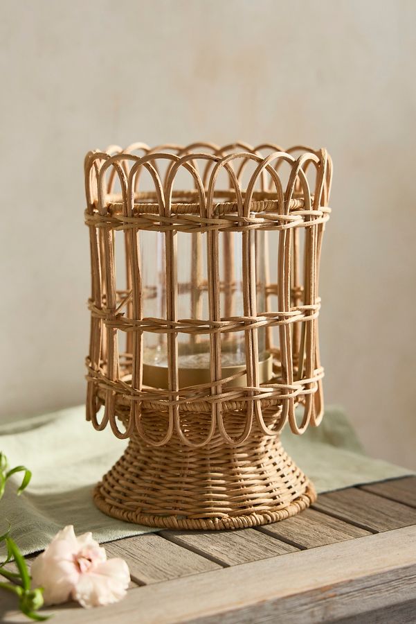 Slide View: 5: Rattan Caged Vase