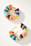 Thumbnail View 1: Colourful Huggie Hoop Earrings