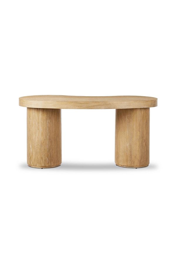 Slide View: 1: Leeds Oak Wood Desk