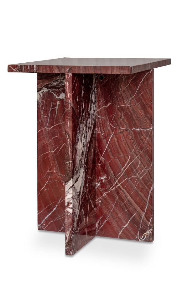 Slide View: 2: Blair Rosso Marble Accent Table