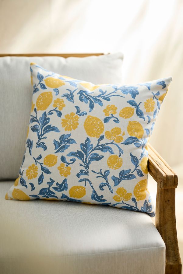 Slide View: 1: Lemons Outdoor Pillow