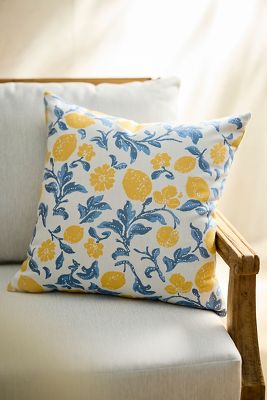 Lemons Outdoor Pillow