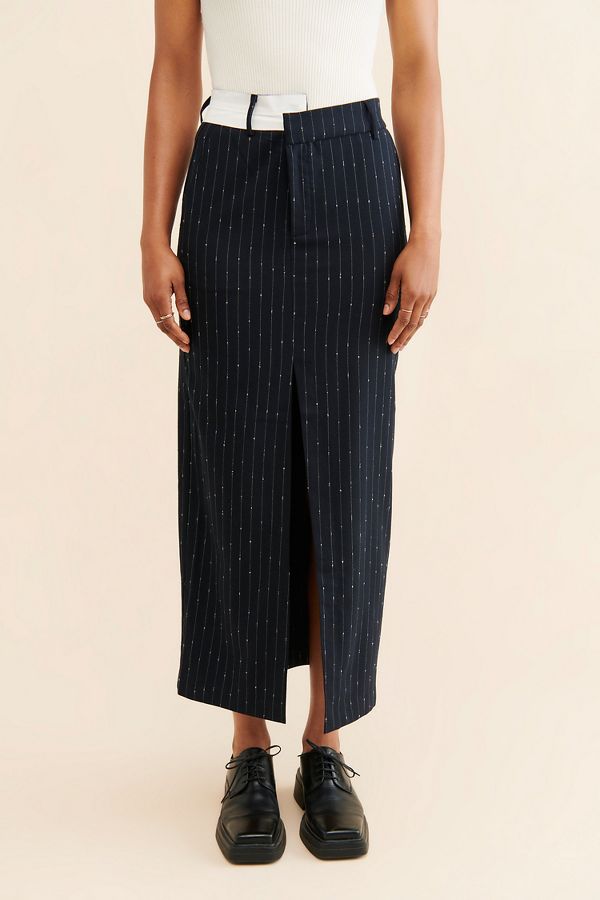 Slide View: 3: Steve Madden Maaike Pinstripe Skirt