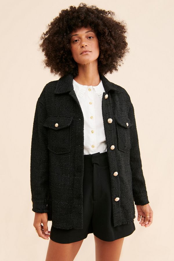 Slide View: 1: Line + Dot Zoey Shirt Jacket