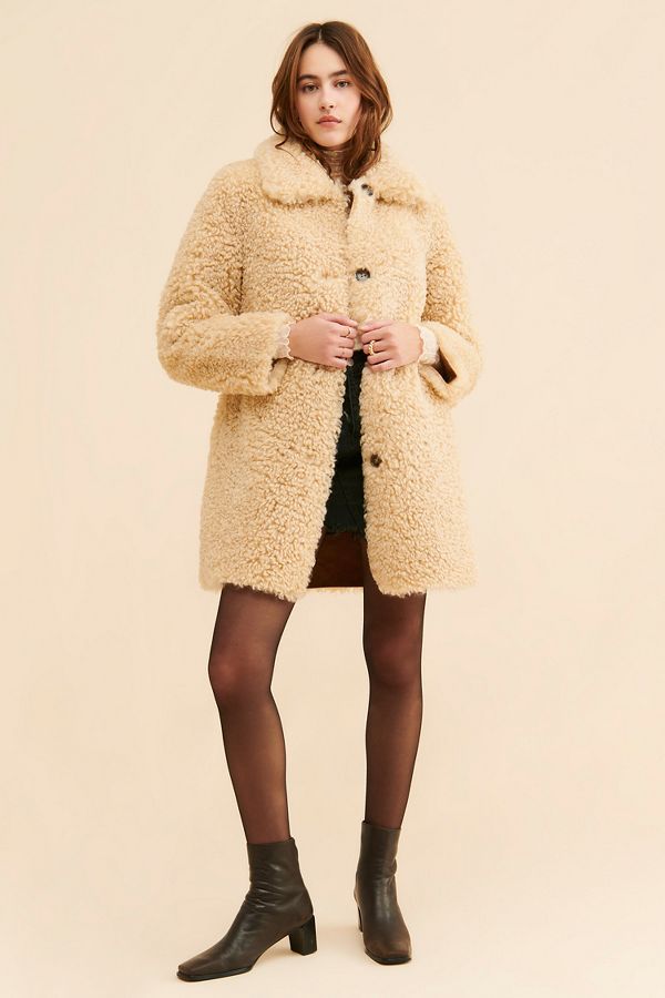 Slide View: 4: Noize Angie Sherpa Coat