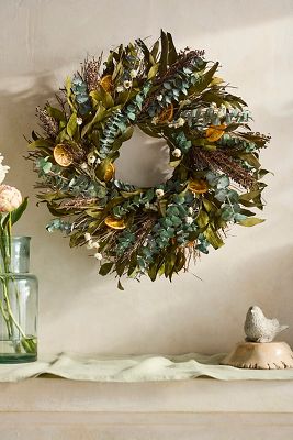 Sorghum + Citrus Dried Wreath