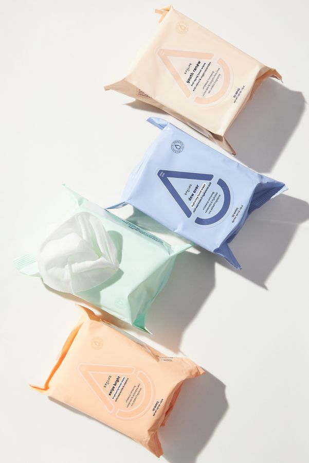 Slide View: 1: SpaLife Skincare Multi-Pack Facial Wipes, Set of 4