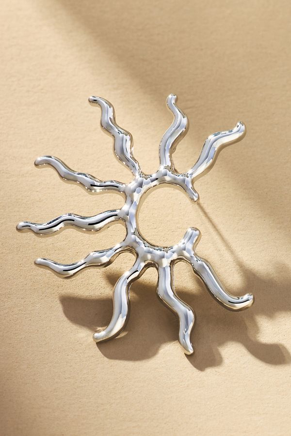 Slide View: 2: Sunburst Squiggle Post Earrings