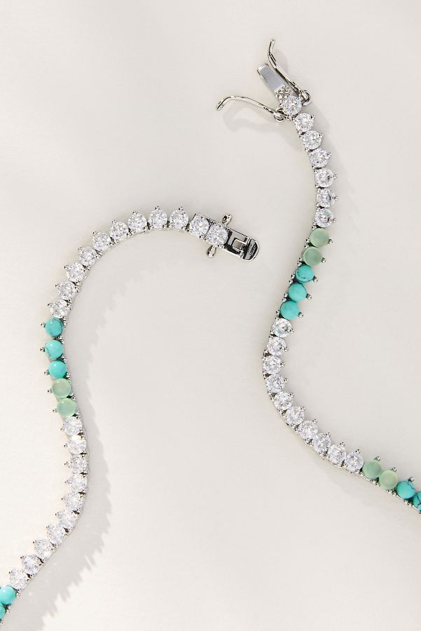 Slide View: 2: Mixed Stone & Crystal Necklace