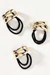 Thumbnail View 4: Sculptural Metal Cuff Hair Ties, Set of 3