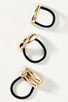 Thumbnail View 4: Double Arch Metal Cuff Hair Ties, Set of 3